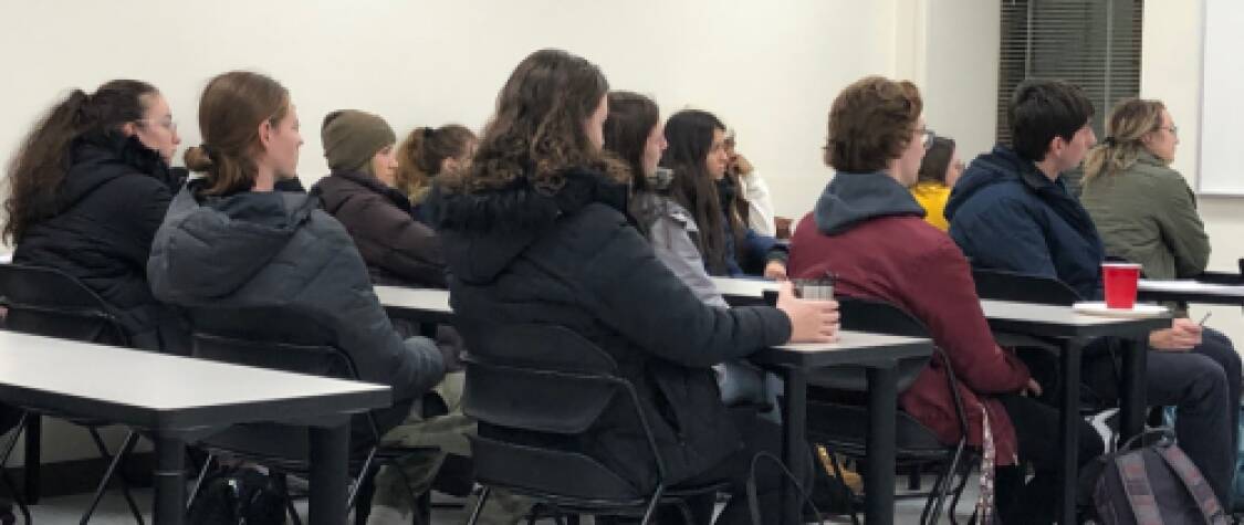 Student Audience Listening to Panelists